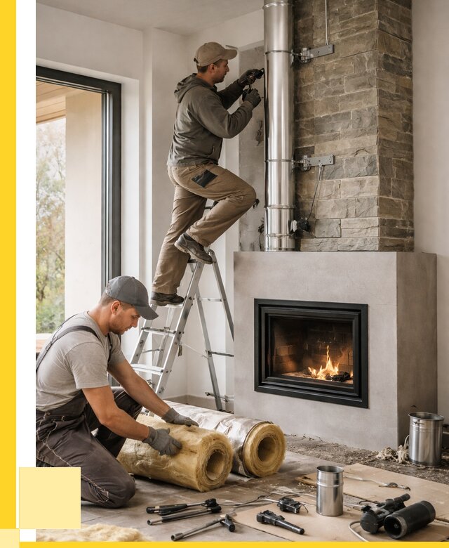 Монтаж дымоходов для каминов в Юбилейном от 15455 р. ЭриданЮбл