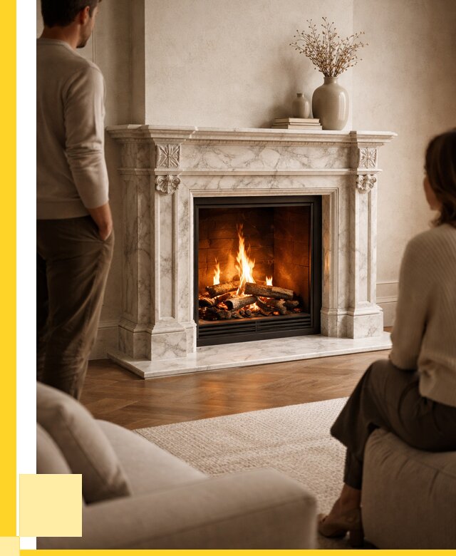 Мраморные камины под ключ в Юбилейном от 257575 р. | ЭриданЮбл