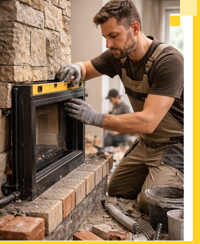 Дровяные камины под ключ в Юбилейном: монтаж, обустройство