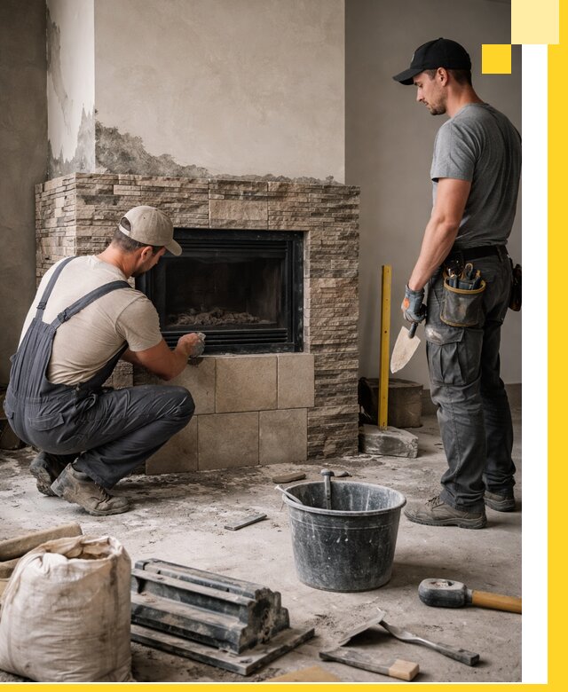 Камины под ключ в Юбилейном: проект, изготовление и монтаж