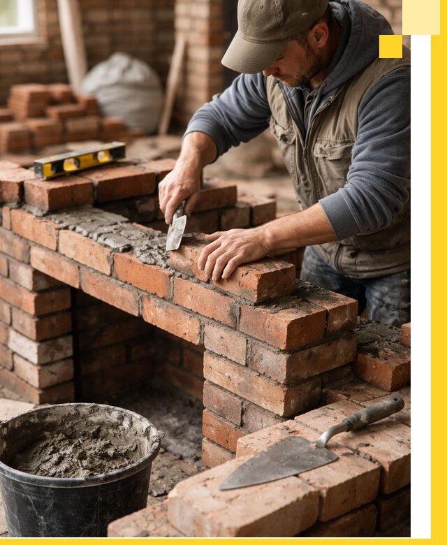 Кладка каминов под ключ в Юбилейном профессиональная отделка и монтаж