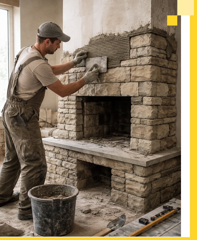 Строительство каминов под ключ в Юбилейном от проектирования до монтажа