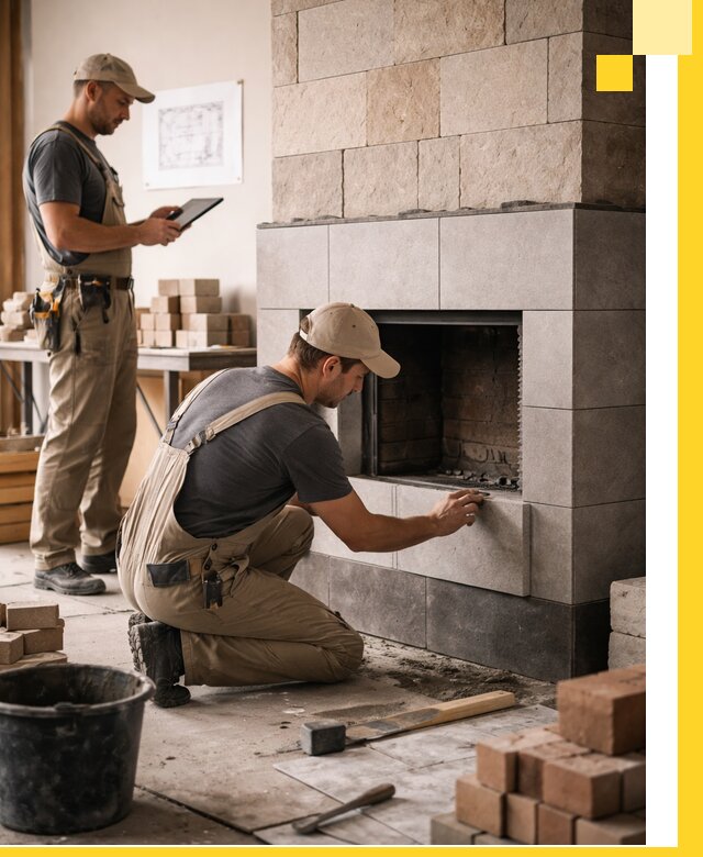 Индивидуальные проекты каминов и каминных систем в Юбилейном