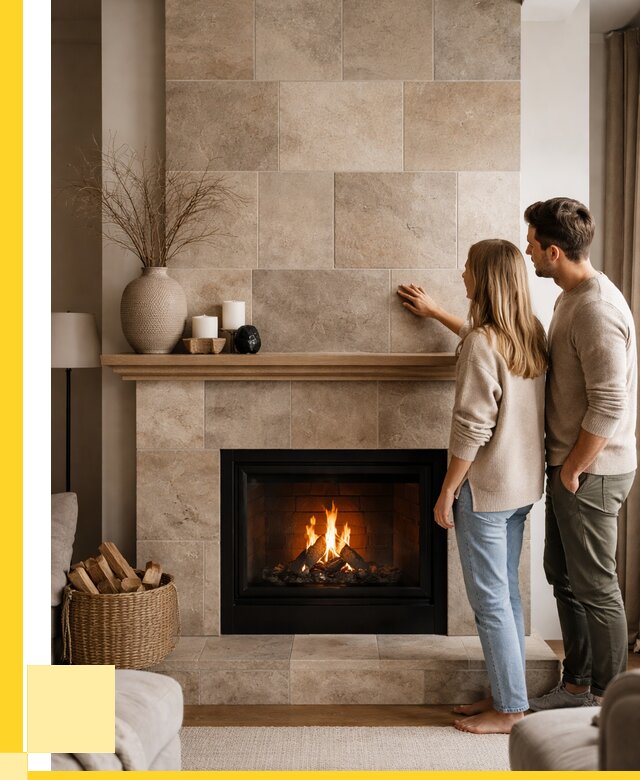 Облицовка каминов керамогранитом в Юбилейном от 4636 р. | ЭриданЮбл