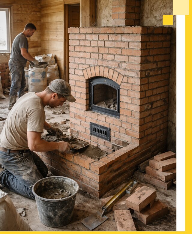 Профессиональное строительство печей в Юбилейном под ключ