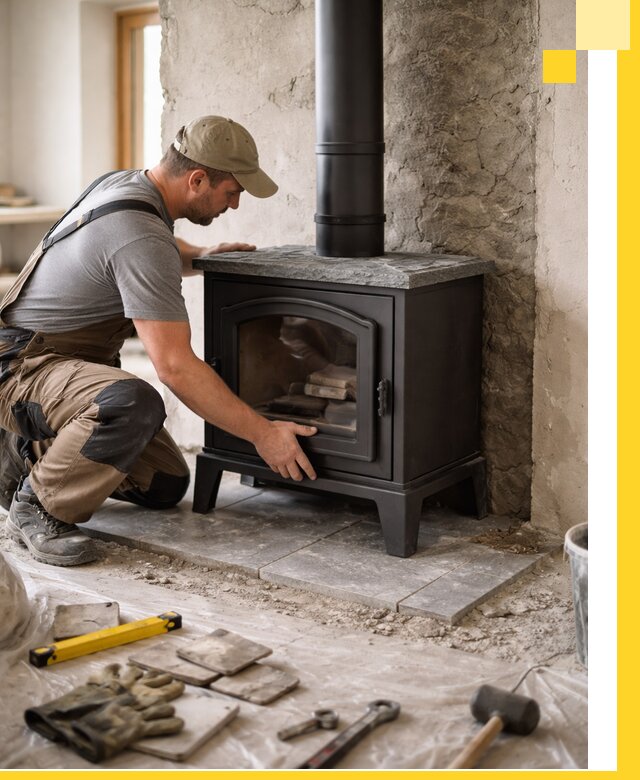 Профессиональный монтаж печей и каминов в Юбилейном под ключ