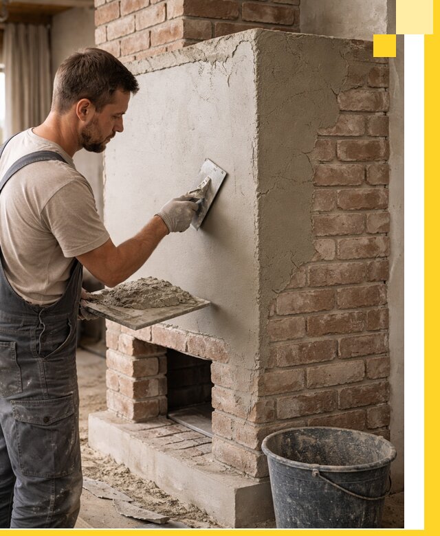 Отделка печей и облицовка каминов в Юбилейном под ключ