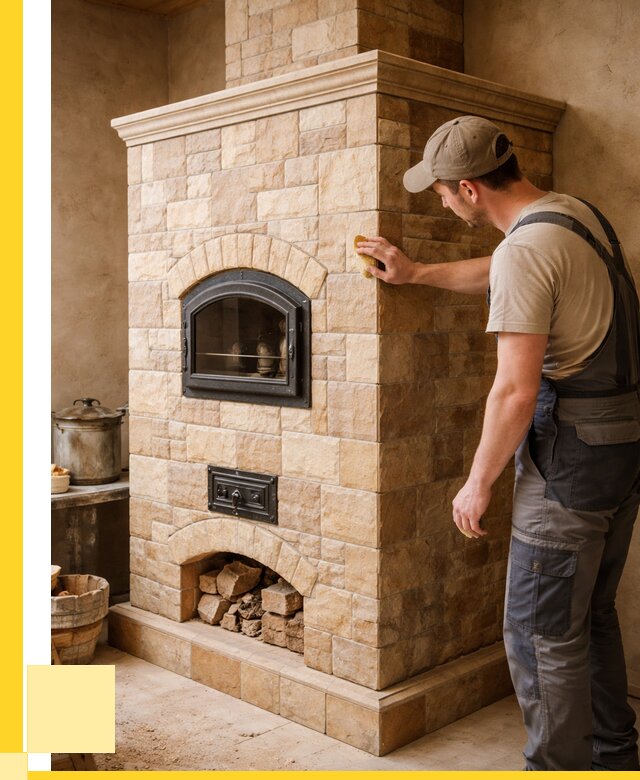 Облицовка печей в Юбилейном от 4636 р. под ключ | ЭриданЮбл