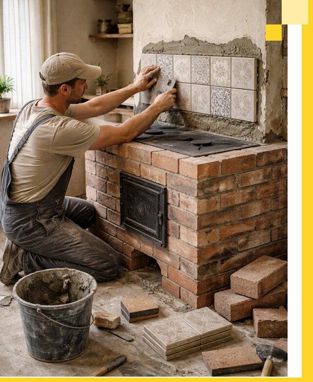 Печи с плитой на заказ монтаж гарантия и сервис в Юбилейном