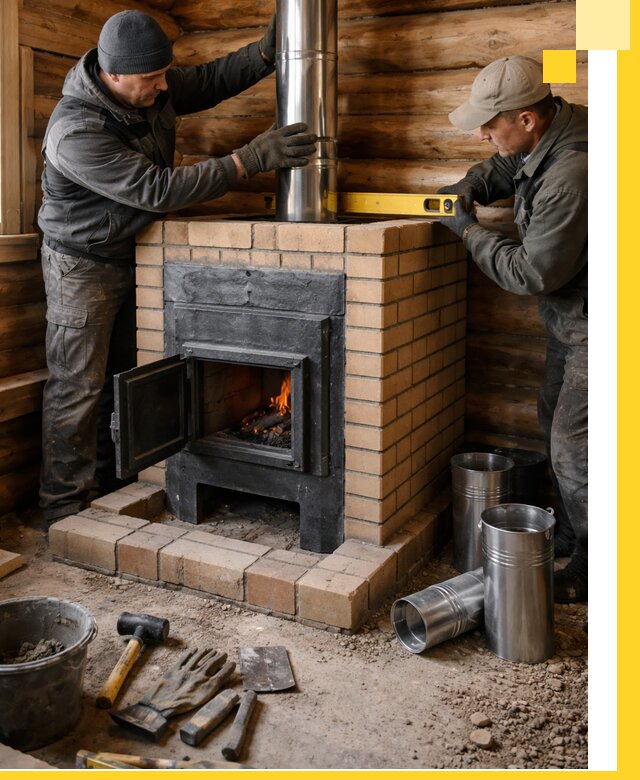 Проектирование, изготовление и установка банных печей в Юбилейном