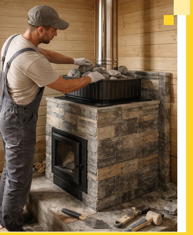 Печи для парной в Юбилейном, производство, монтаж и обслуживание