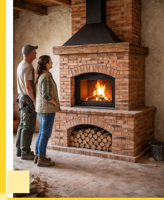 Печи камины из кирпича в Юбилейном от 123636 р. | ЭриданЮбл