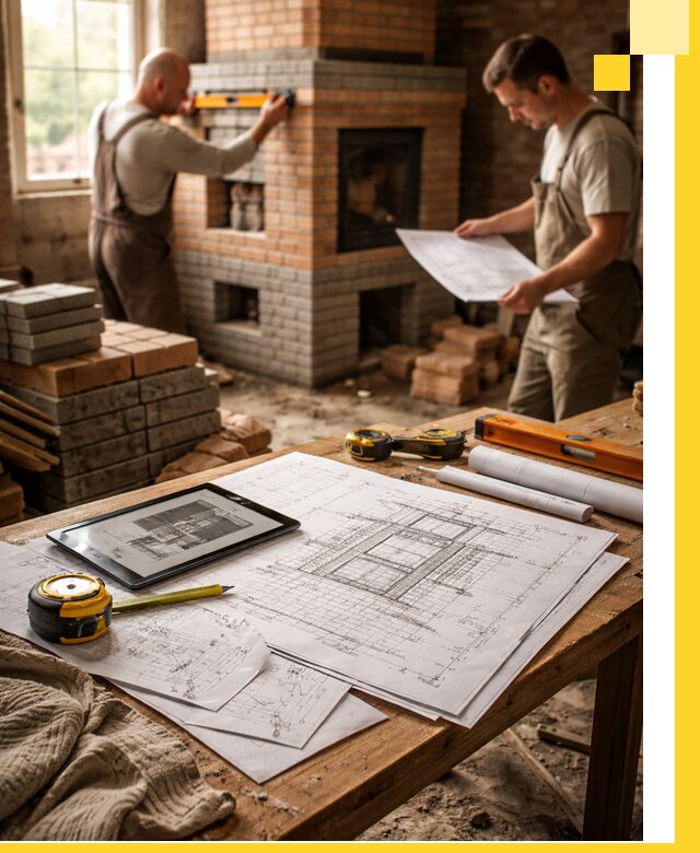 Проекты печей и каминов с индивидуальным дизайном в Юбилейном