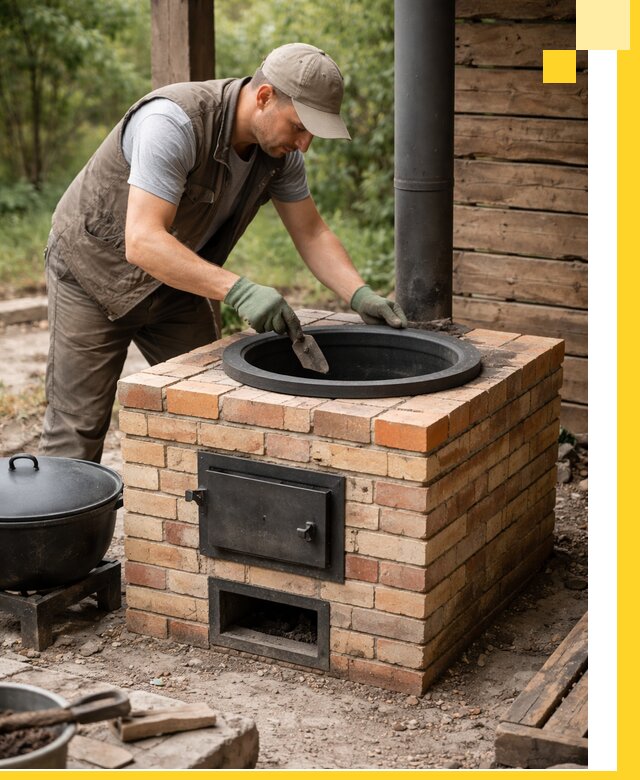 Изготовление и установка печей для казана в Юбилейном под ключ