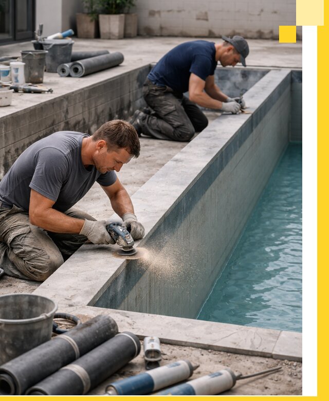 Профессиональный ремонт бассейнов под ключ в Юбилейном