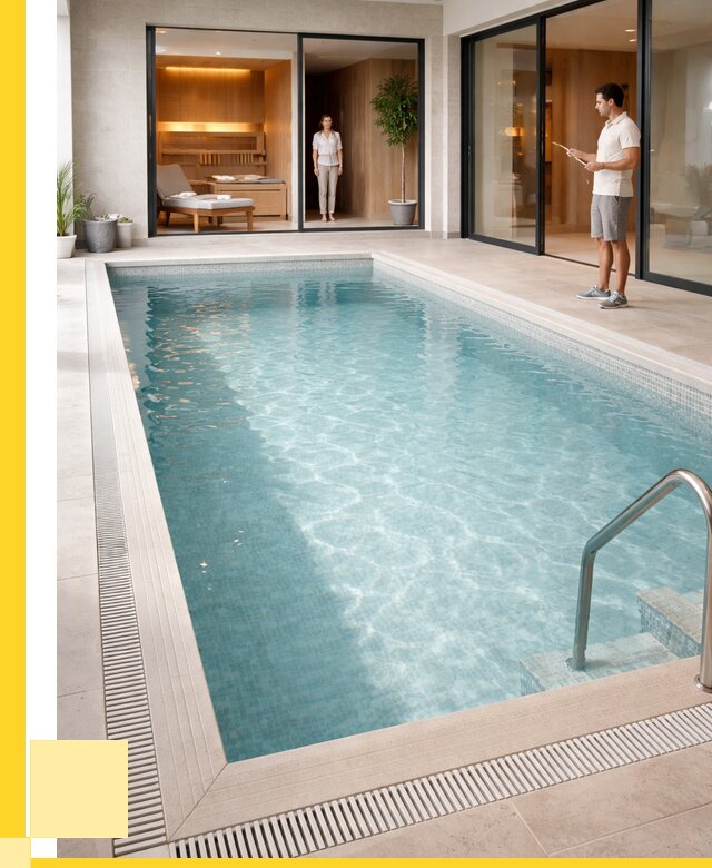 Отделка бассейна пленкой ПВХ в Юбилейном от 3606 р. - ЭриданЮбл