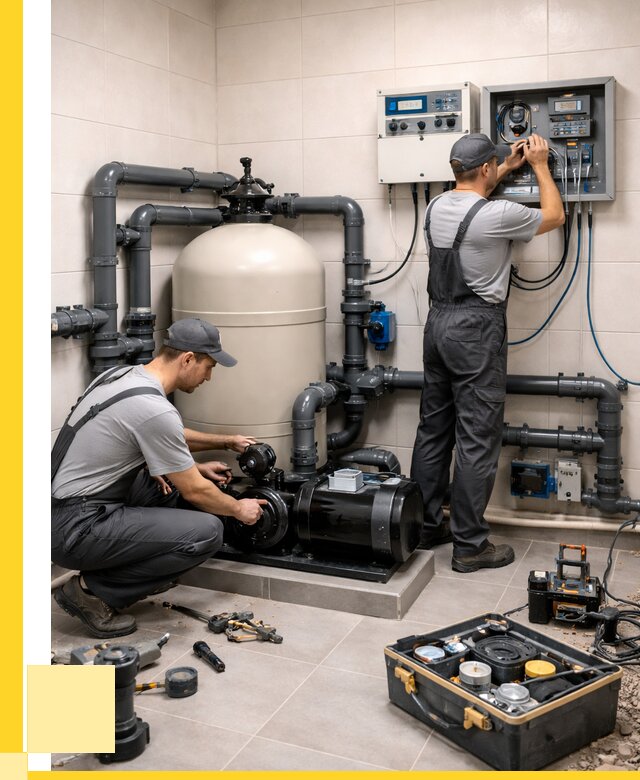 Монтаж оборудования для бассейнов в Юбилейном от 41212 р. | ЭриданЮбл