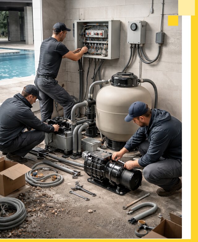 Профессиональный монтаж оборудования для бассейнов в Юбилейном