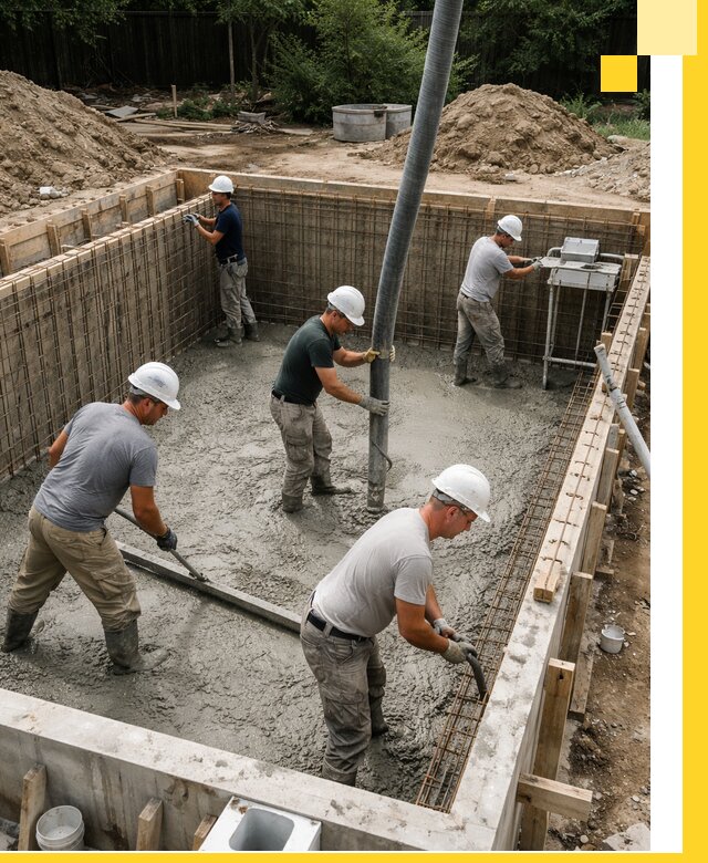 Строительство бетонных бассейнов под ключ в Юбилейном