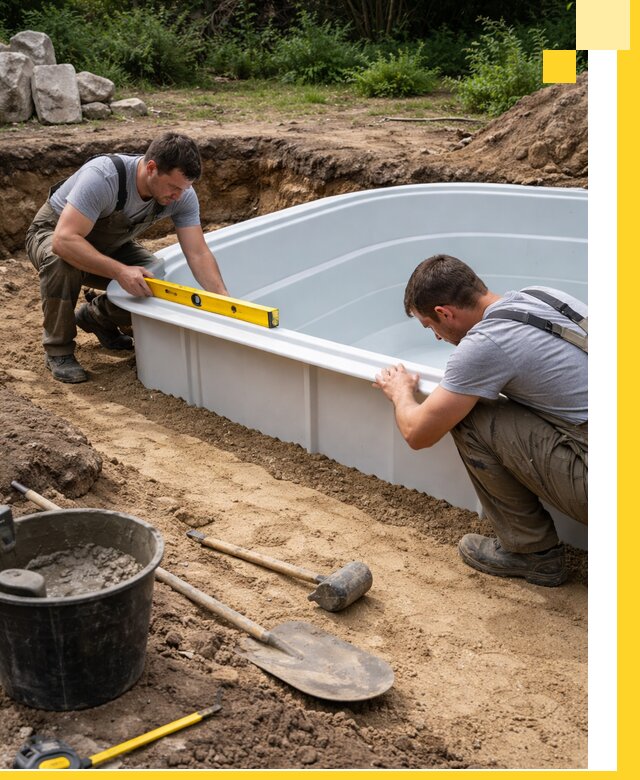 Производство и установка пластиковых бассейнов в Юбилейном под ключ