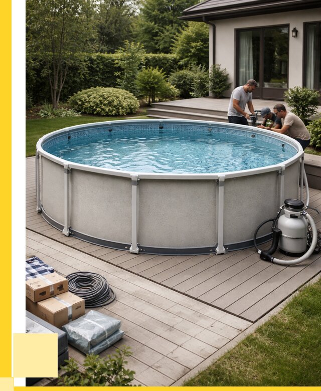 Купить каркасные бассейны в Юбилейном от 46364 р. | ЭриданЮбл