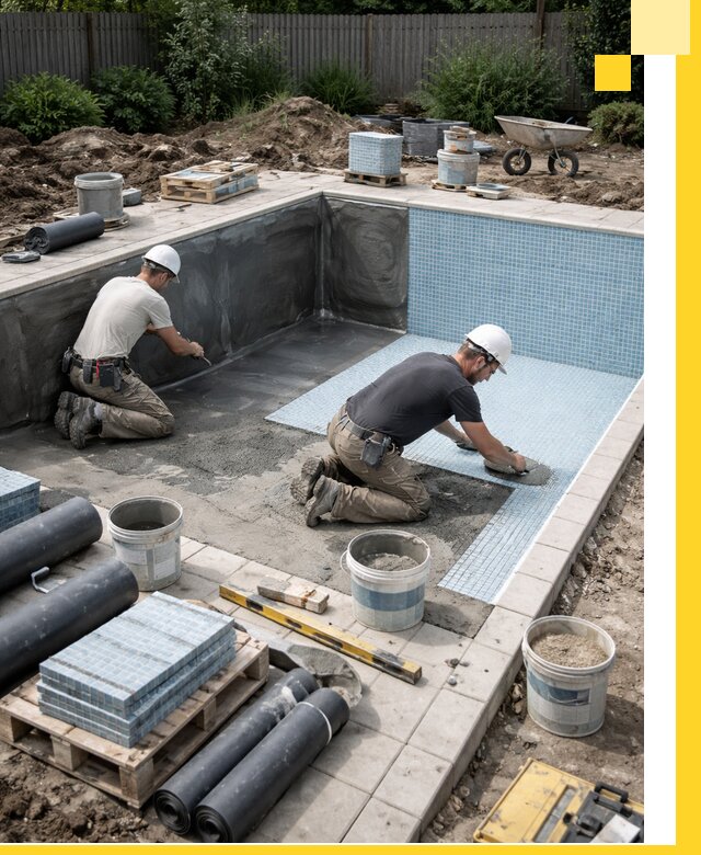 Проектирование и строительство стационарных бассейнов в Юбилейном