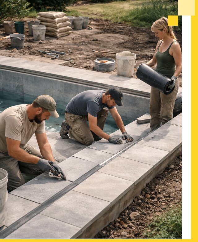 Строительство и монтаж уличных бассейнов под ключ в Юбилейном