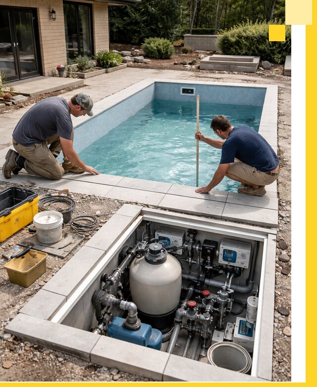 Строительство качественных домашних бассейнов под ключ в Юбилейном