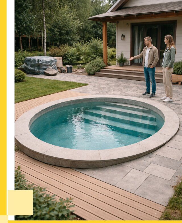 Бассейн на даче под ключ в Юбилейном от 206060 р., ЭриданЮбл