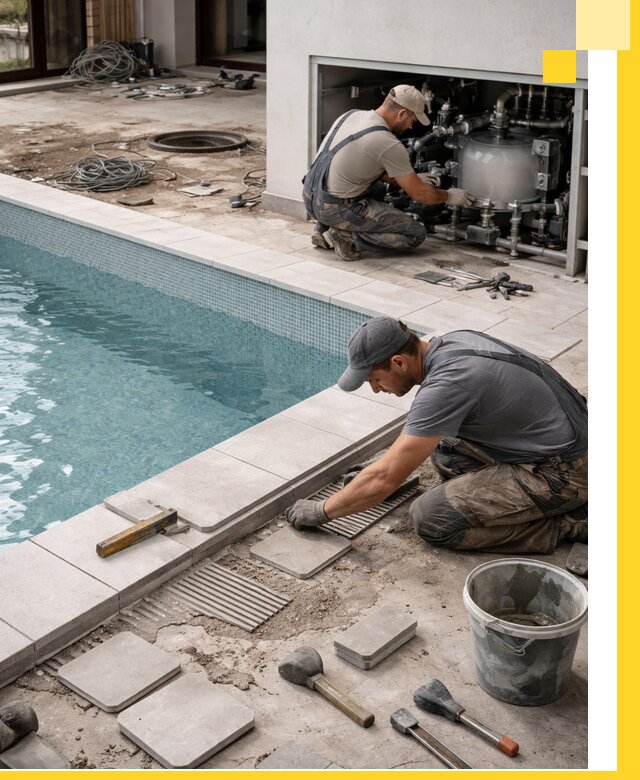 Строительство и монтаж бассейнов в коттедже в Юбилейном