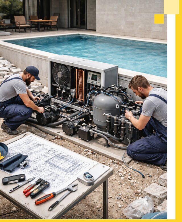 Проектирование и монтаж бассейнов с подогревом в Юбилейном