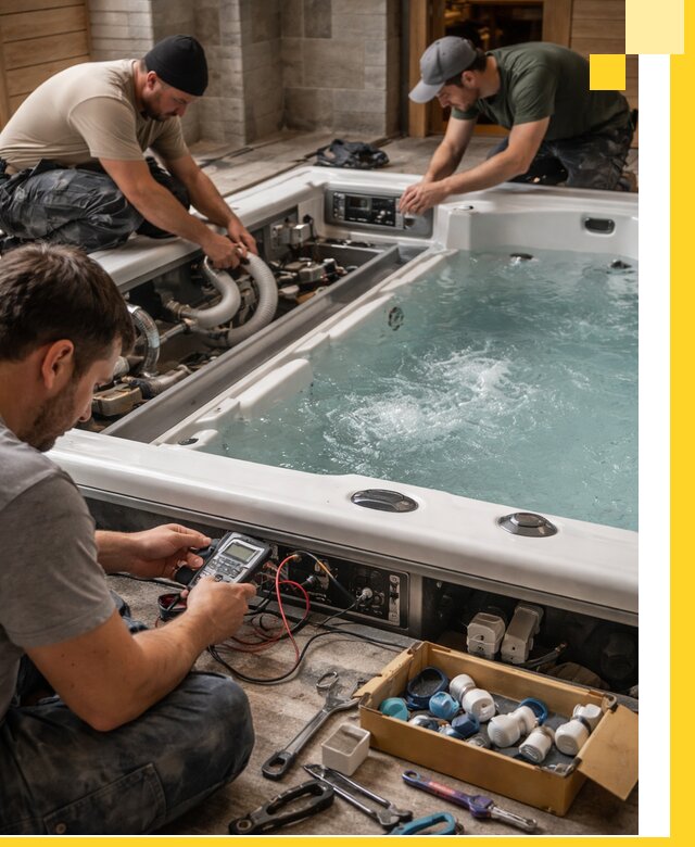 Гидромассажные бассейны под ключ в Юбилейном, дизайн и монтаж