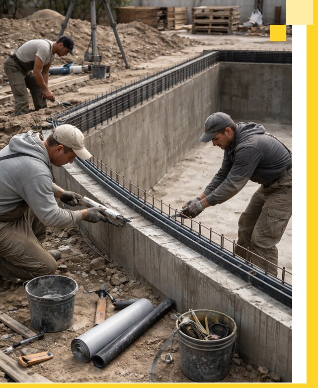 Качественный монтаж чаши бассейна в Юбилейном под ключ с гарантией