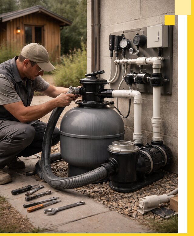 Продажа и монтаж фильтров и насосов для бассейнов в Юбилейном