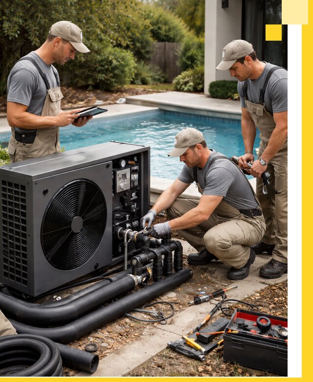 Проектирование и установка тепловых насосов для бассейнов в Юбилейном