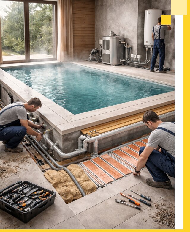 Проектирование и строительство тёплых бассейнов в Юбилейном