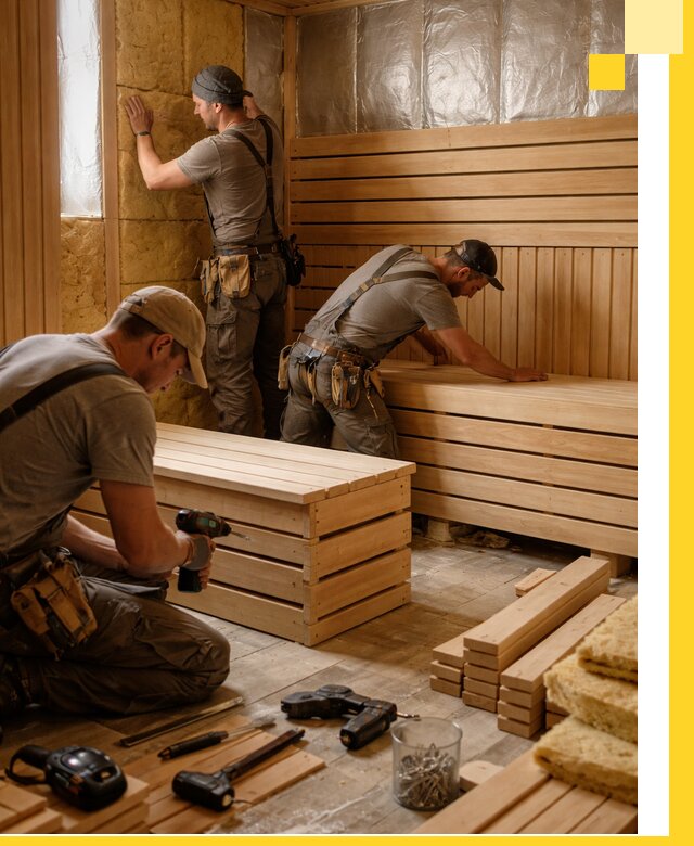 Профессиональное строительство саун под ключ в Юбилейном