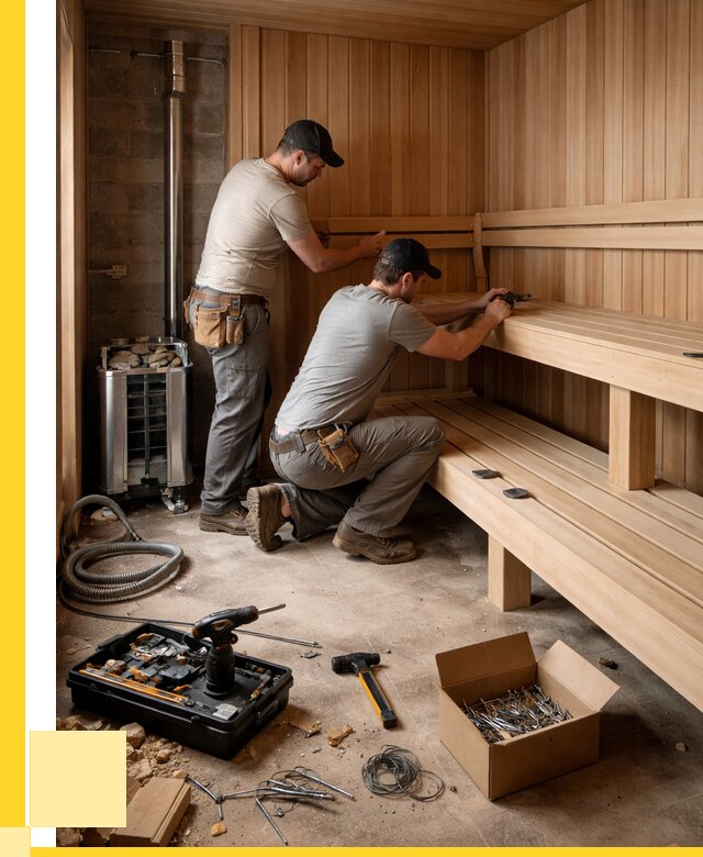 Монтаж саун под ключ в Юбилейном от 123636 р. | ЭриданЮбл