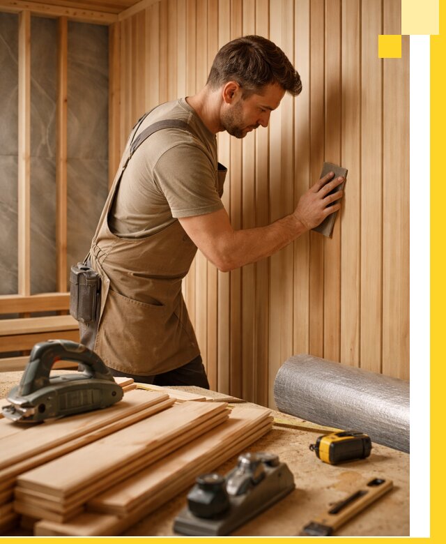 Профессиональная отделка саун и парных под ключ в Юбилейном