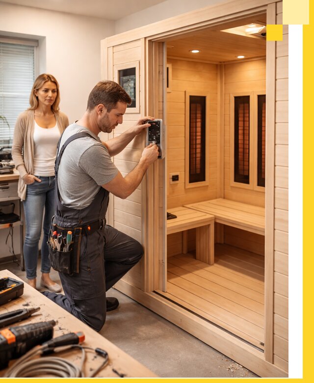 Инфракрасные сауны под ключ в Юбилейном продажа и установка