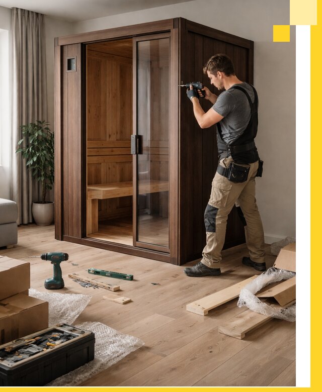 Установка и производство мини саун под ключ в Юбилейном