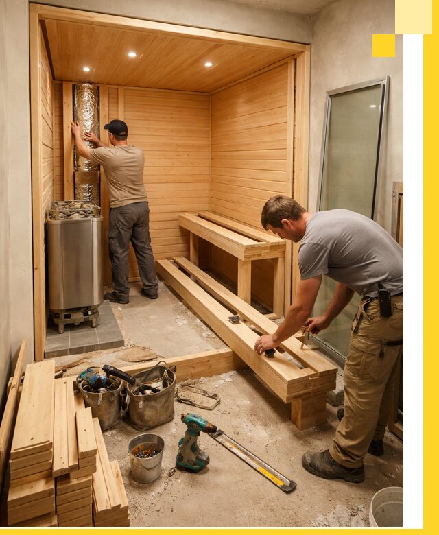 Проектирование и установка домашних саун под ключ в Юбилейном