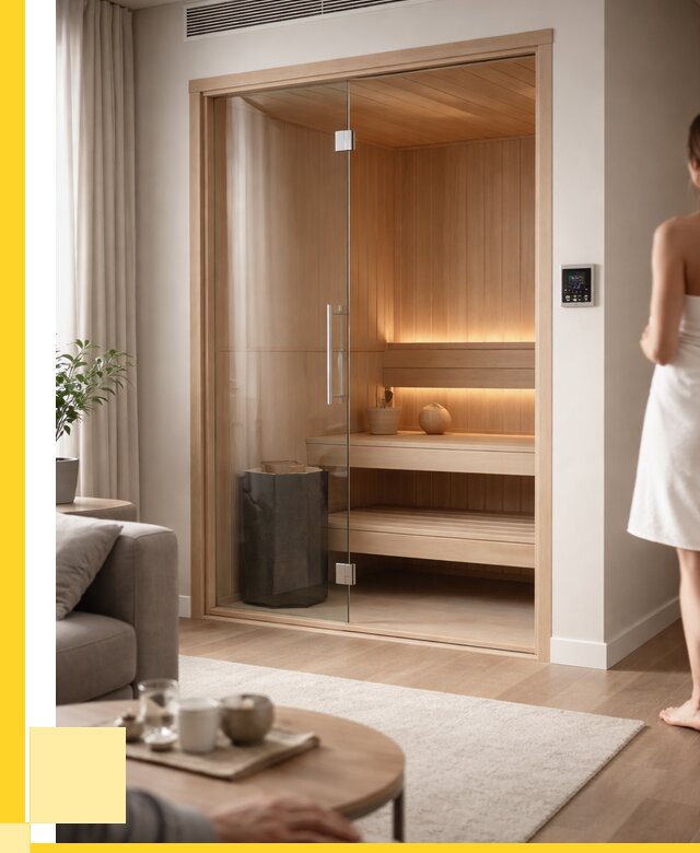 Сауна в квартире под ключ в Юбилейном от 123636 р. ЭриданЮбл