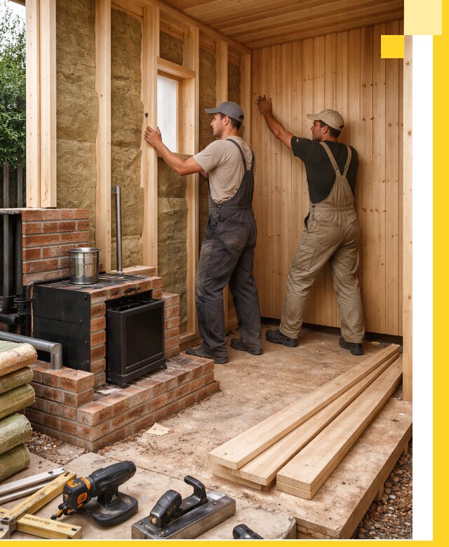 Строительство и установка дачных саун под ключ в Юбилейном