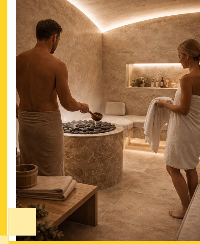 Сауны с хамамом в Юбилейном от 360605 р. – проекты и монтаж | ЭриданЮбл