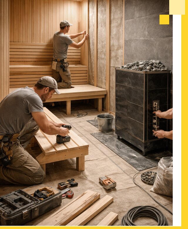 Дизайн и строительство интерьерных саун под ключ в Юбилейном
