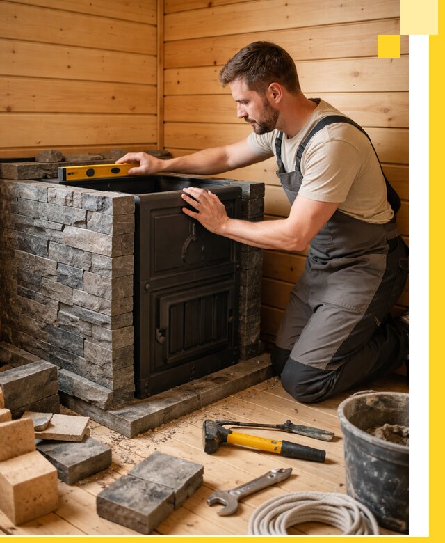 Производство и установка печей для саун под ключ в Юбилейном