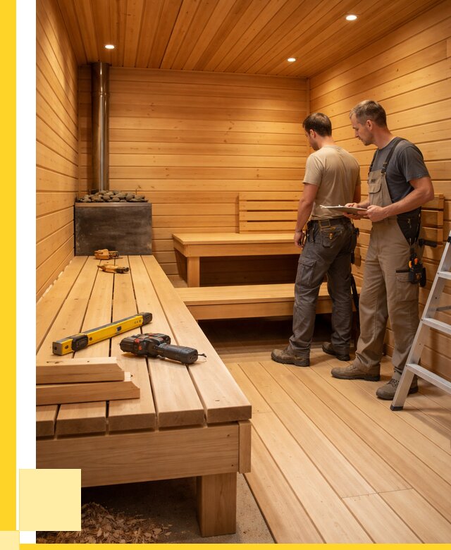 Отделка бань и саун в Юбилейном по цене от 4636 р. | ЭриданЮбл