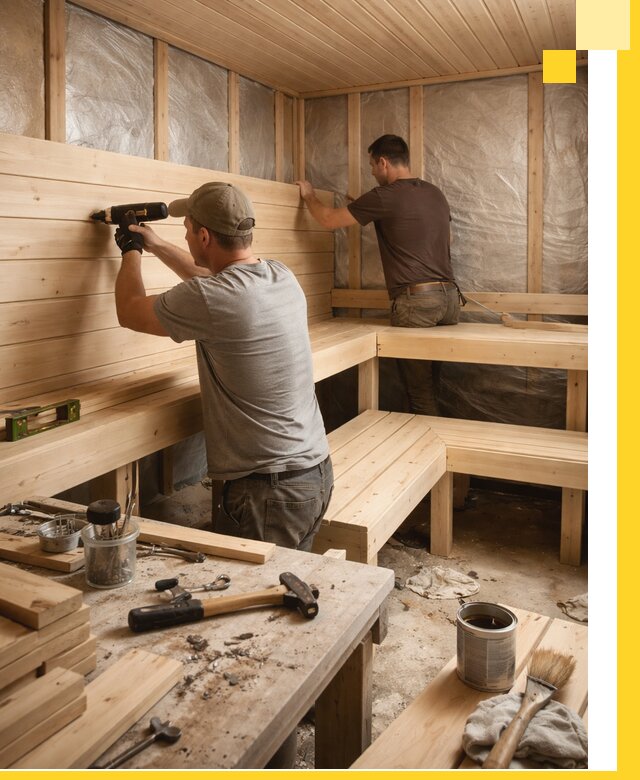 Профессиональная отделка бань и саун под ключ в Юбилейном