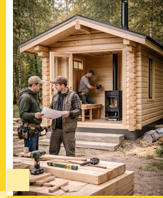 Монтаж бань под ключ в Юбилейном — от 206060 р. | ЭриданЮбл